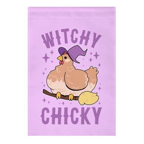 Witchy Chicky Garden Flag
