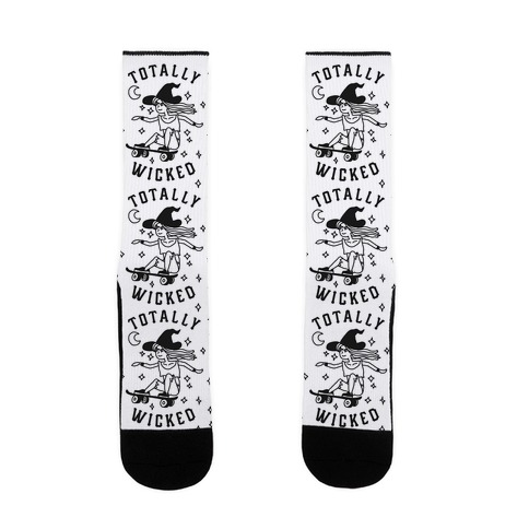 Totally Wicked Sk8r Witch Socks Lookhuman