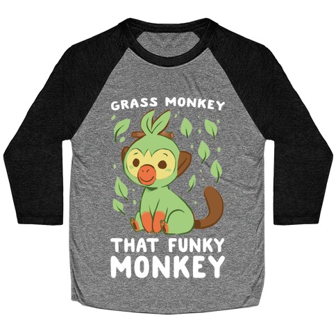 Grass Monkey, That Funky Monkey - Grookey Baseball Tee