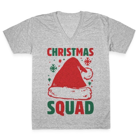 Christmas Squad V-Neck Tee Shirt