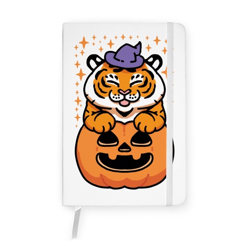 Cute Halloween Tiger Notebook