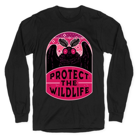 Protect the Wildlife (Mothman) Long Sleeve T-Shirt