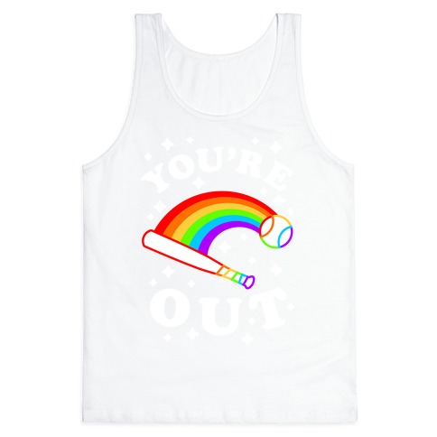 You're Out (Gay Baseball Pride) Tank Top