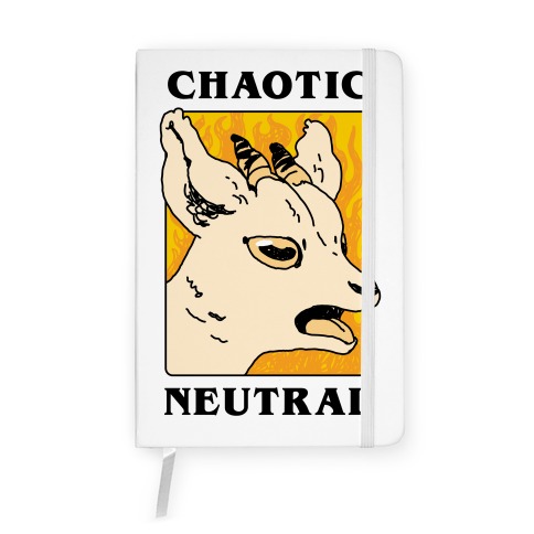 Chaotic Neutral Goat Notebook