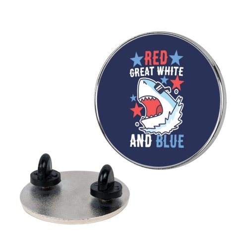 Red, Great White and Blue Pin