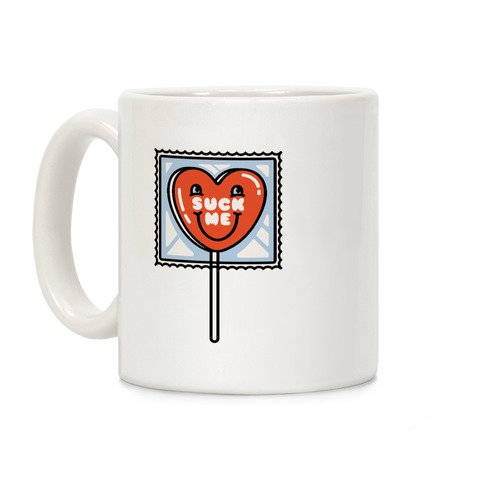 Suck Me Heart Lollipop Coffee Mug