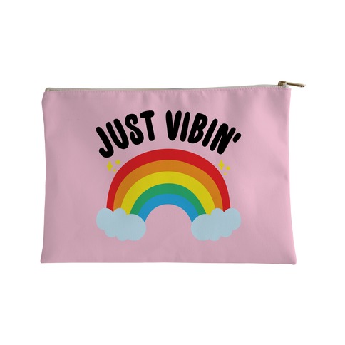 Just Vibin' Rainbow Accessory Bag
