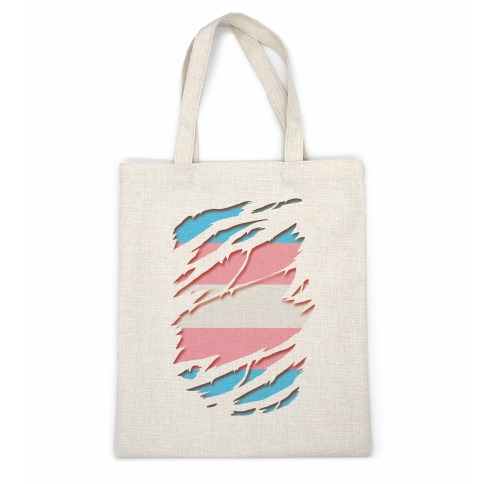 Ripped Shirt: Trans Pride Casual Tote