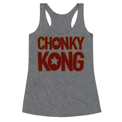 Chonky Kong Parody Racerback Tank Top