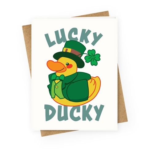 Lucky Ducky Greeting Card