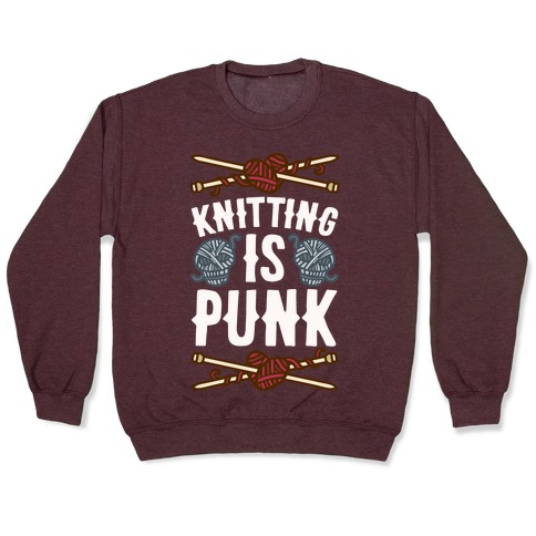 Knitting Is Punk Pullover