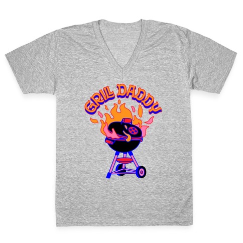 Grill Daddy V-Neck Tee Shirt