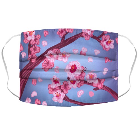 Cherry Blossom Painting Accordion Face Mask Lookhuman