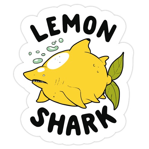 Lemon Shark Die Cut Sticker