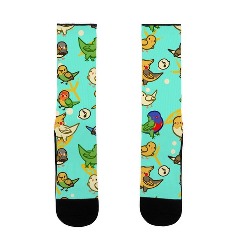 Bird Lover Pattern Sock