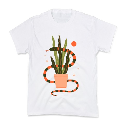 Snake in a Snake Plant Kids T-Shirt