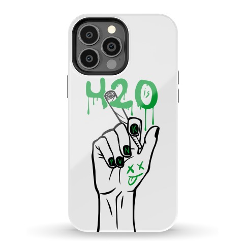 420 Is Punk (white) Phone Case