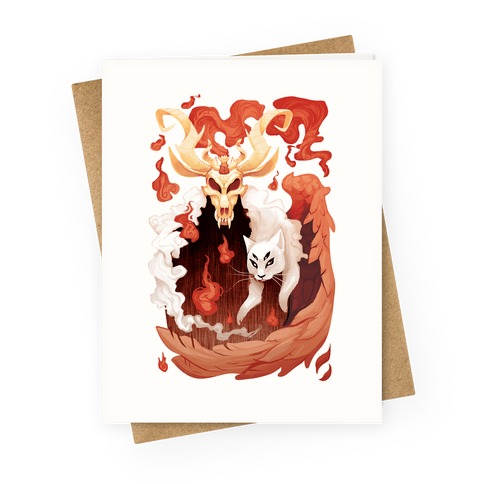 Demon's familiar Greeting Card