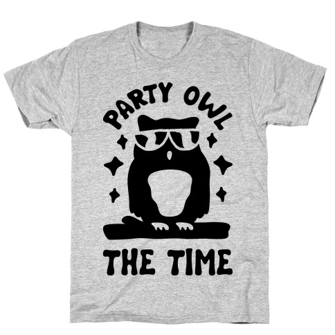Party Owl The Time T-Shirt