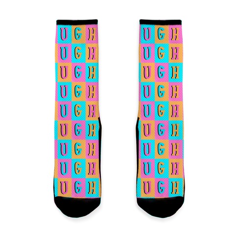 Ugh Pop Art Style Sock