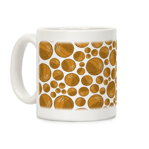 Basketballs Pattern Coffee Mug