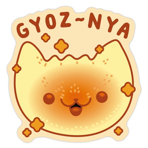 Gyoz~nya (Cat Gyoza) Die Cut Sticker