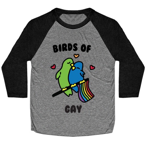 Birds of Gay Baseball Tee
