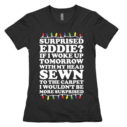 Surprised Eddie Womens T-Shirt