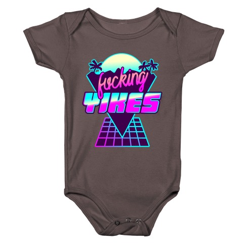 F***ing YIKES Retro Wave Baby One-Piece