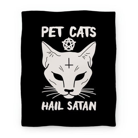 Pet Cats Hail Satan Sphynx Blanket