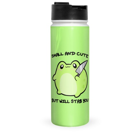 Small And Cute But Will Stab You Froggie Travel Mug