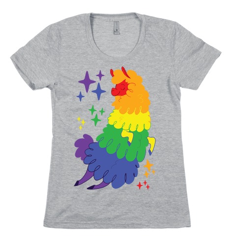Gay Llama Womens T-Shirt