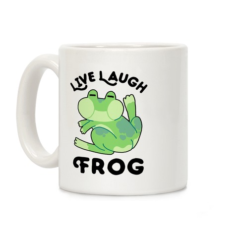 Live, Laugh, Frog Coffee Mug