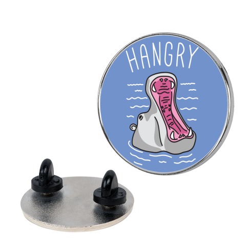 Hangry Hippo Pin