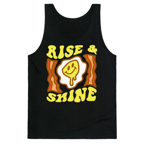 Rise And Shine Smiley Face Groovy Aesthetic Tank Top