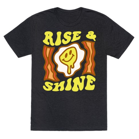 Rise And Shine Smiley Face Groovy Aesthetic T-Shirt