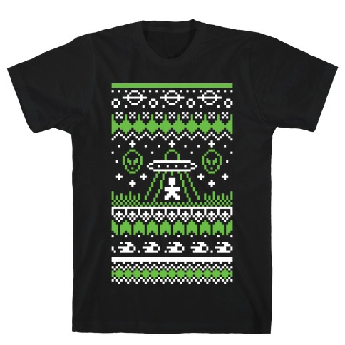 Ugly Alien Christmas Sweater T-Shirt