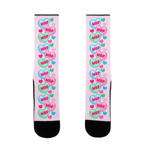 WAP WAP WAP Candy Hearts Parody Sock