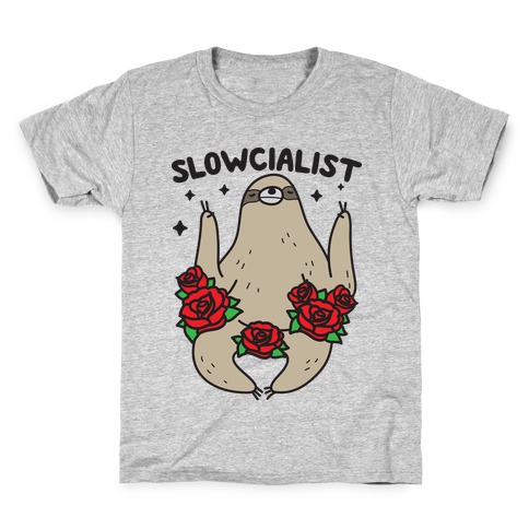 Slowcialist - Socialist Sloth Kids T-Shirt