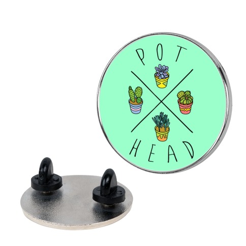 Pot Head Succulents Pin
