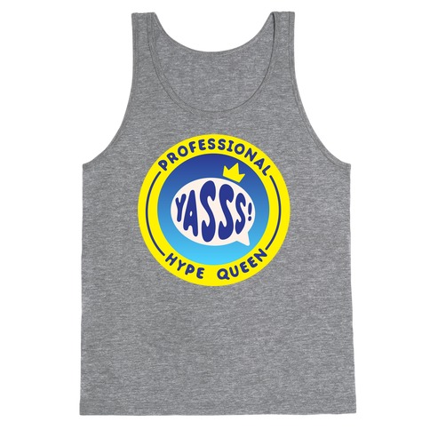 Professional Hype Queen Patch White Print Tank Top
