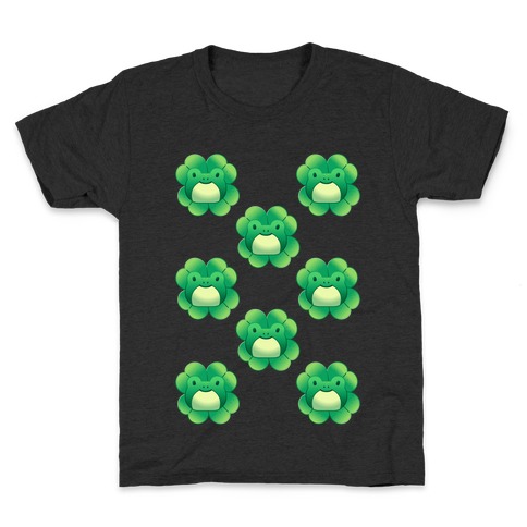 Frog Leaf Clover  Kids T-Shirt