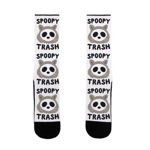 Spoopy Trash Raccoon Sock