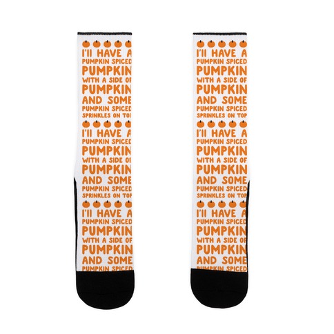 Pumpkin Spice Love Sock