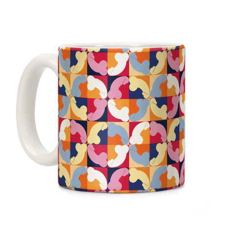 Penis Tile Pattern Coffee Mug