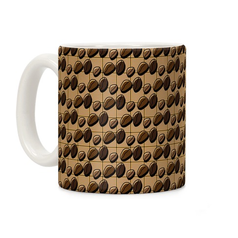 Coffee Bean Pattern Coffee Mug
