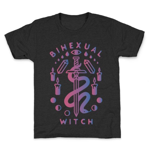 Bihexual Witch Bisexual Pride Colors Kids T-Shirt