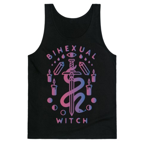 Bihexual Witch Bisexual Pride Colors Tank Top