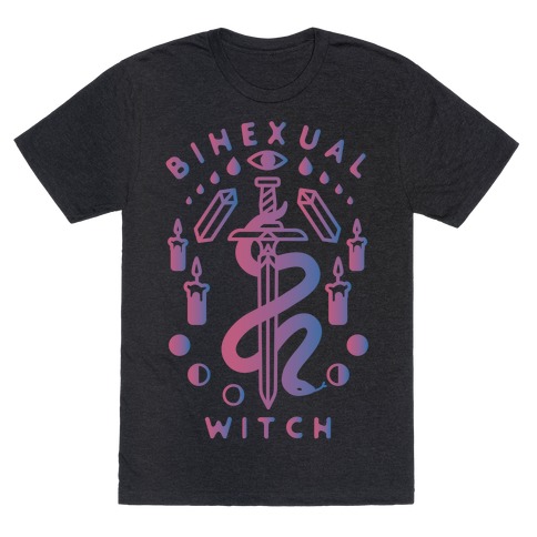 Bihexual Witch Bisexual Pride Colors T-Shirt