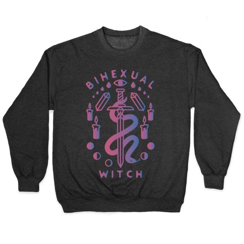 Bihexual Witch Bisexual Pride Colors Pullover